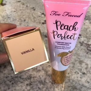 Too Faced Peach Perfect Foundation in Vanilla